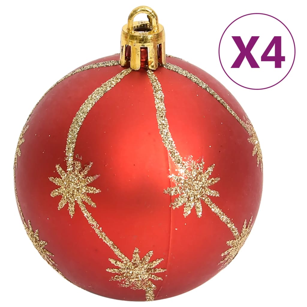 vidaXL 108-tlg. Weihnachtskugel-Set Golden und Rot