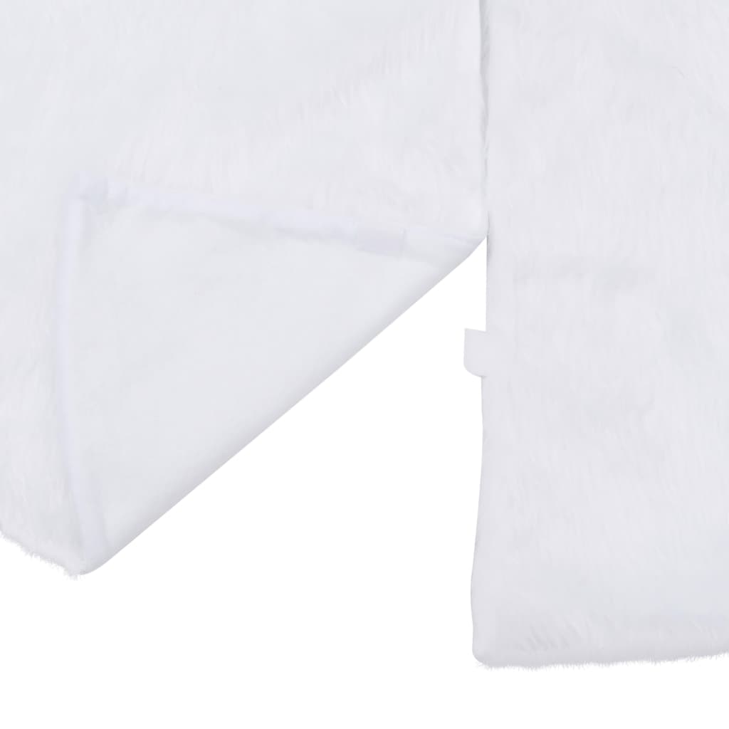 vidaXL Weihnachtsbaumrock Weiß 90 cm Kunstfell