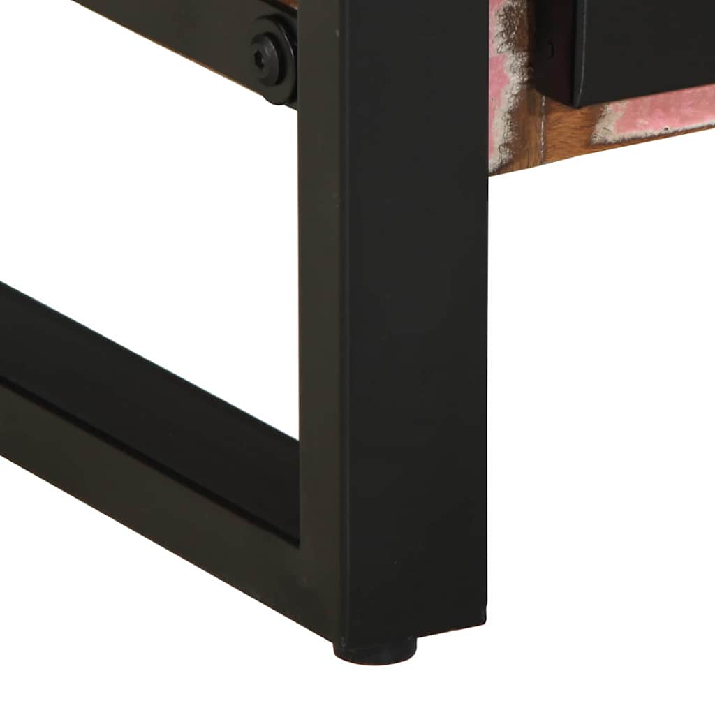 vidaXL Badezimmermöbel-Set mit Regal 3 pcs Massives upgecyceltes Holz