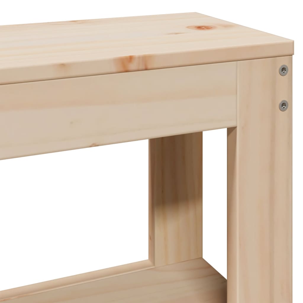 vidaXL Massivholzbett ohne Matratze 75x190 cm Kiefernholz