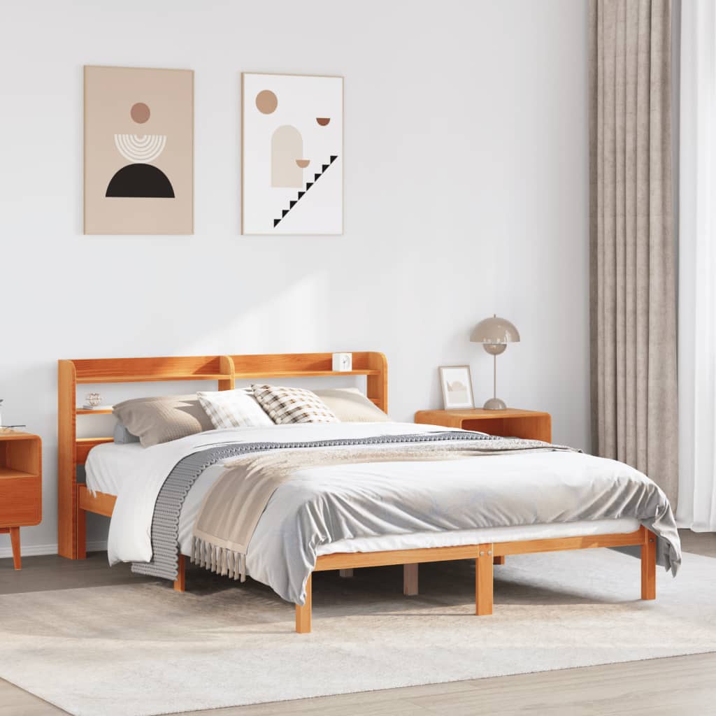 Massivholzbett ohne Matratze 75x190 cm Kiefernholz