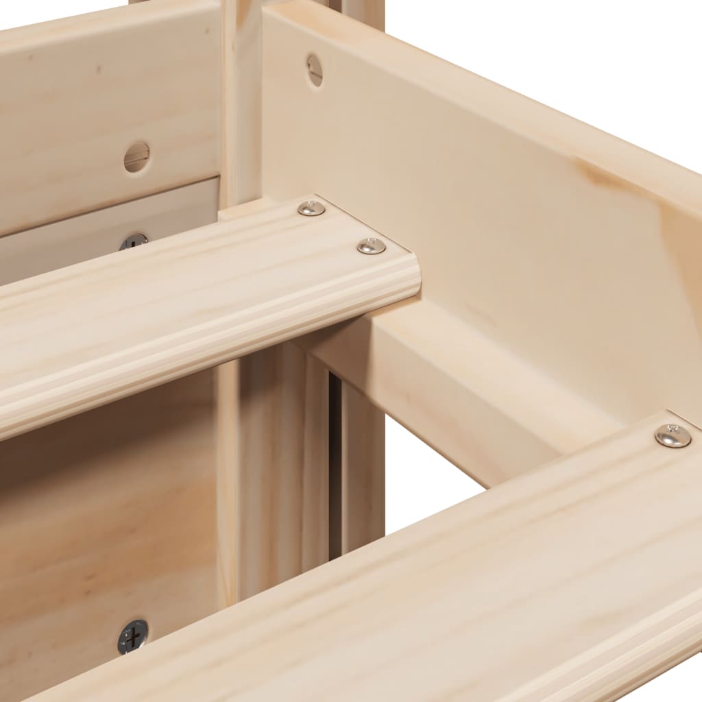 vidaXL Bettgestell mit Kopfteil ohne Matratze 75x190 cm