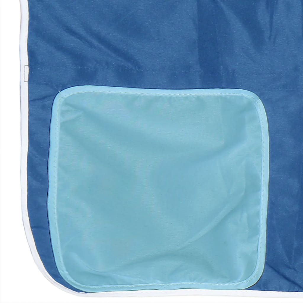 vidaXL Kinderhochbett mit Turm Blau 80x200 cm Massivholz Kiefer