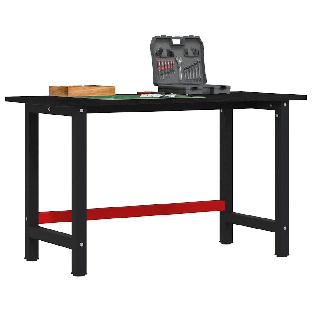 vidaXL Werkbank 100x60x81,5 cm Massivholz Eiche