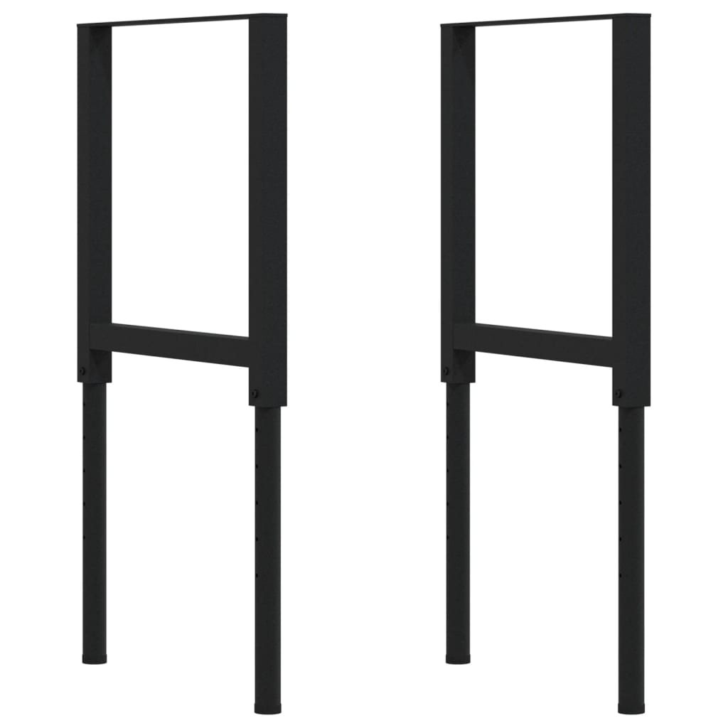 vidaXL Werkbank 80x60x(73-99,5) cm Massivholz Akazie Rechteckig