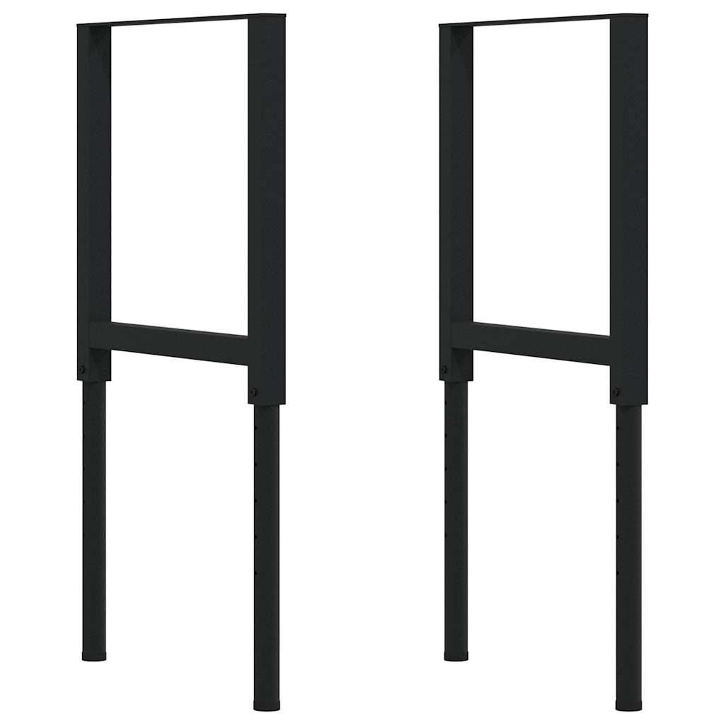 vidaXL Werkbank 80x60x(71,5-98) cm Massivholz Eiche