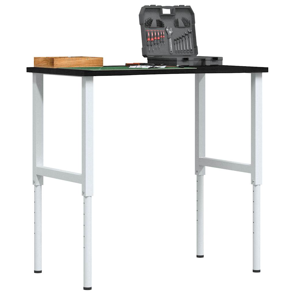 vidaXL Werkbank 80x60x(71,5-98) cm Massivholz Eiche