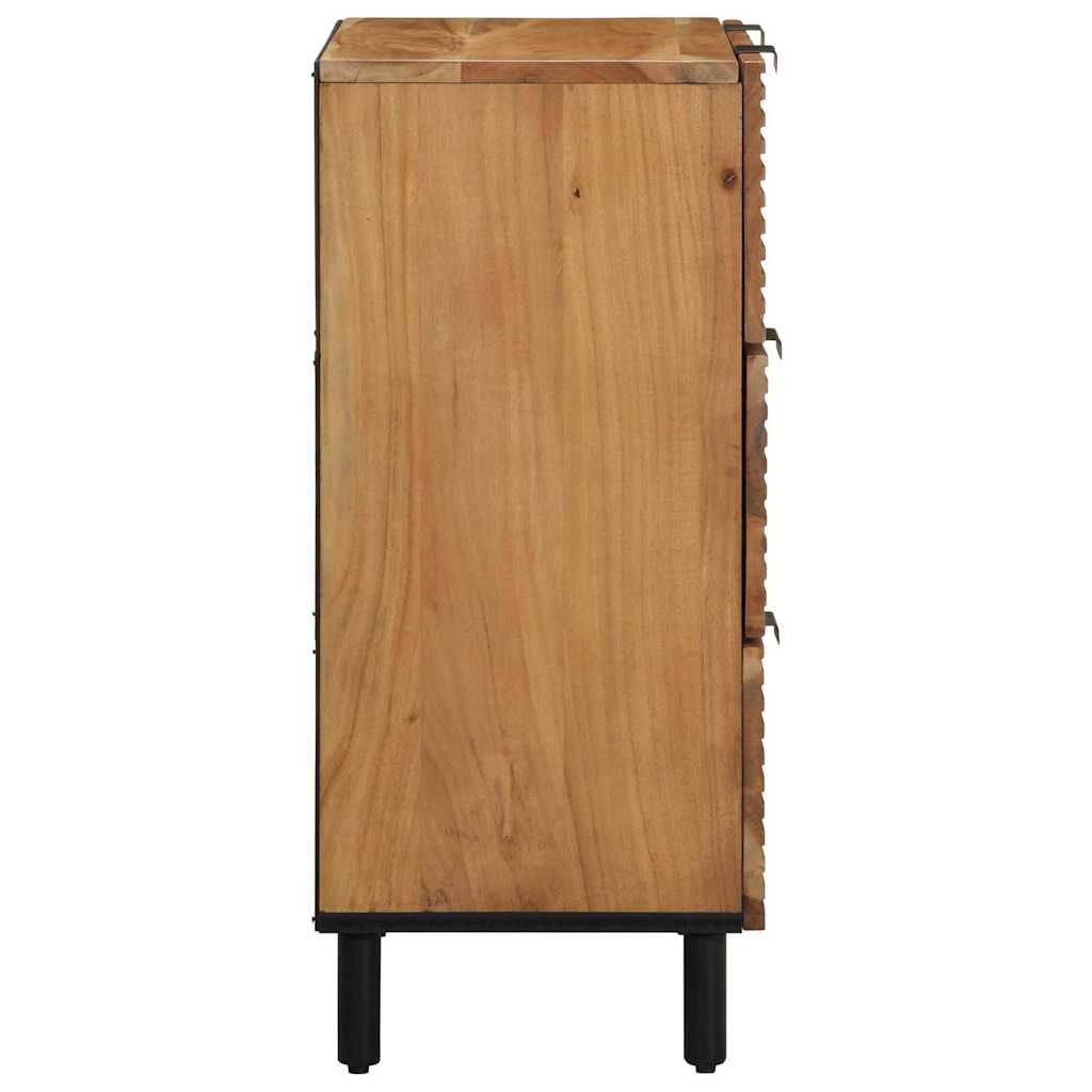 vidaXL Sideboard Set 2 pcs Natur 60 x 33,5 x 75 cm Massivholz Akazie