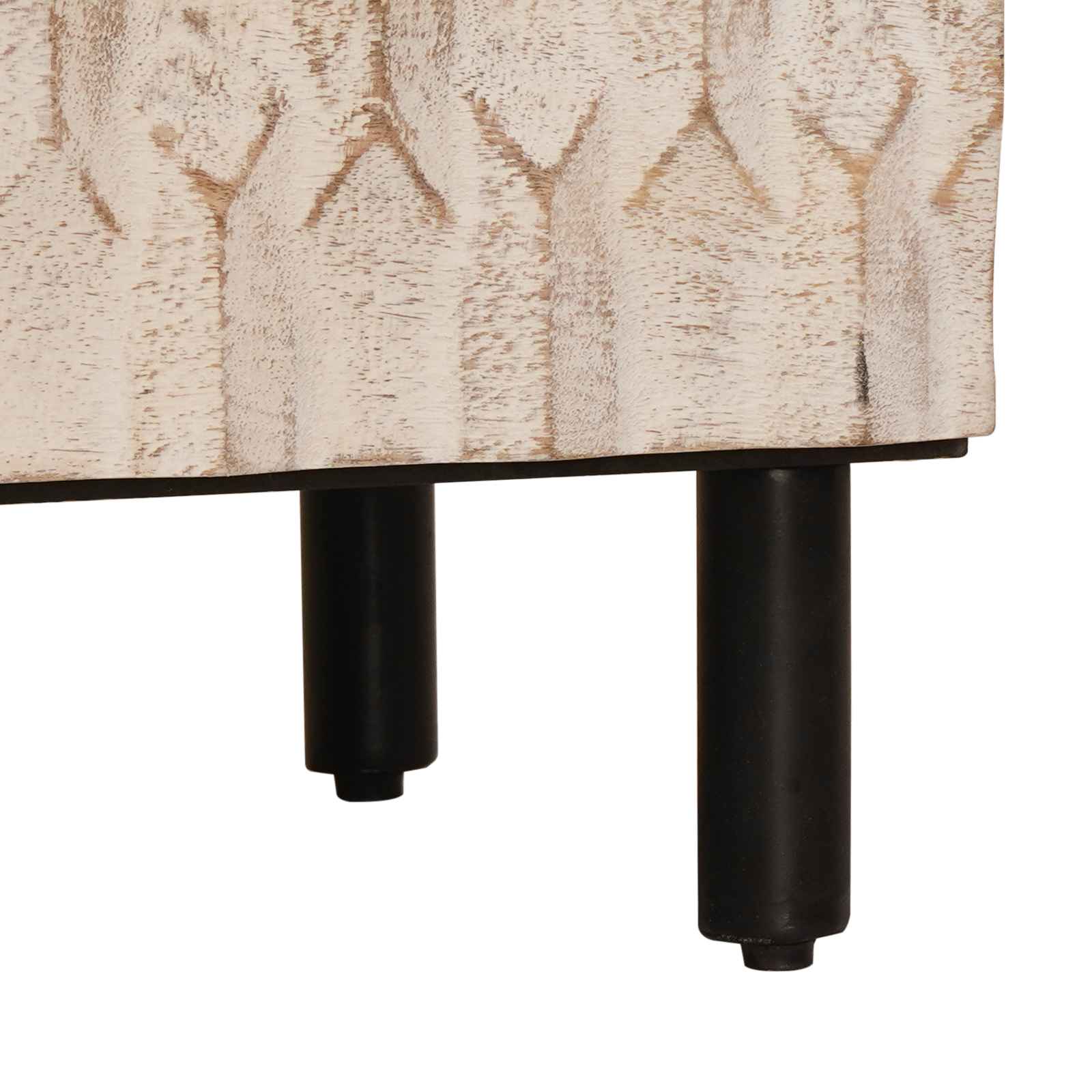 vidaXL Sideboard 2 pcs Weiße gewaschene Oberfläche 60 x 33 x 75 cm