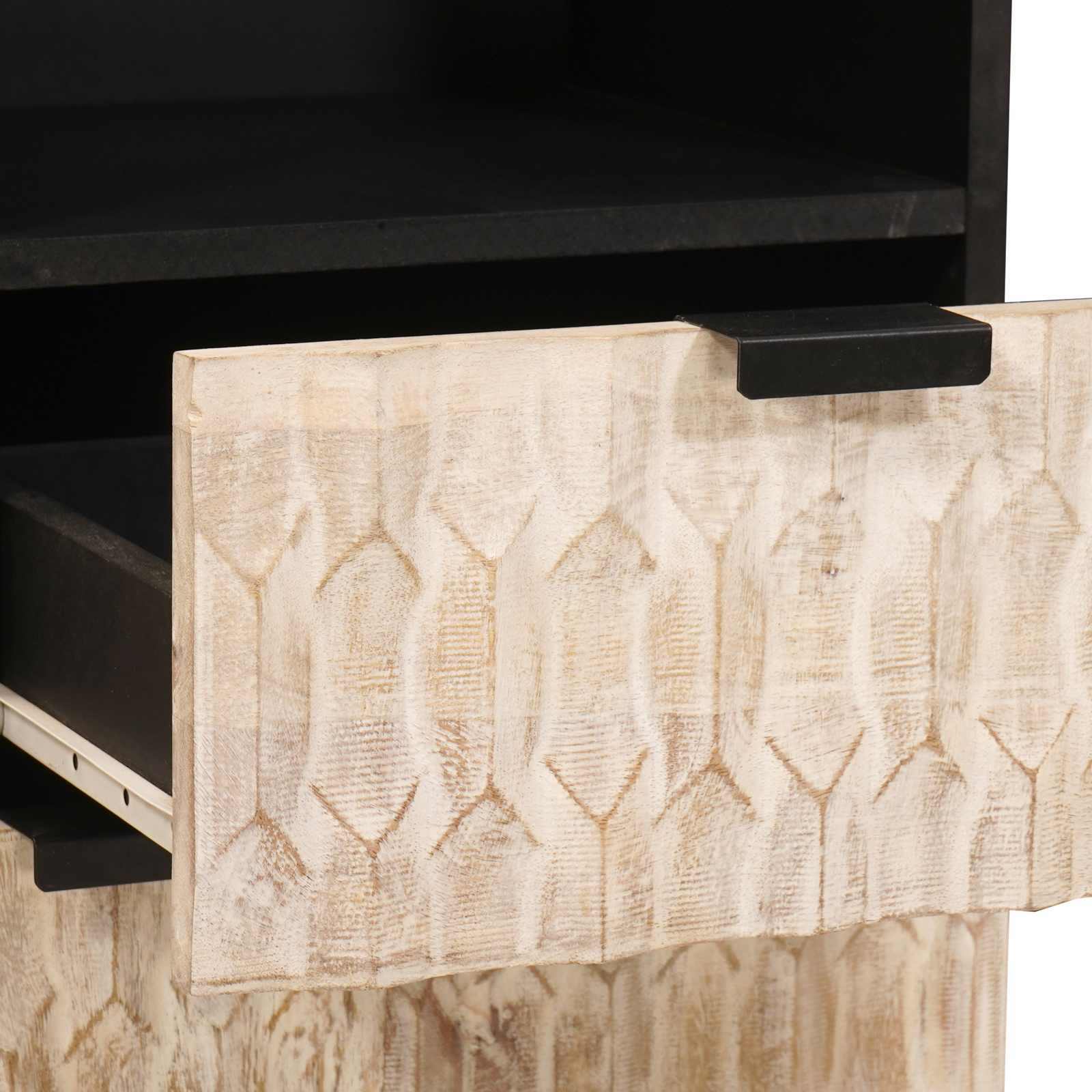 vidaXL Badezimmer Sets Weiße gewaschene Oberfläche Massivholz Mango