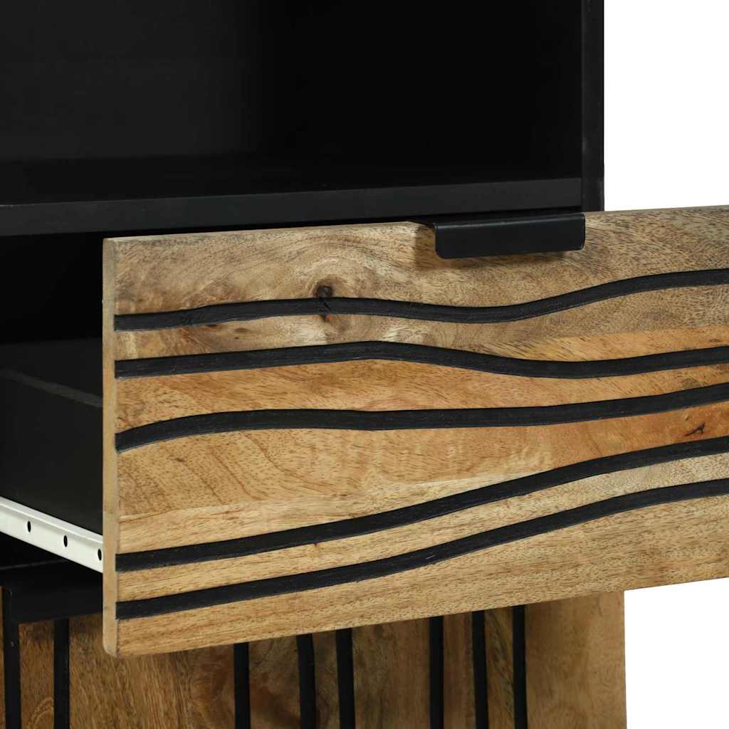 vidaXL Badezimmermöbel-Set mit Schubladen 3 pcs Braun Holzwerkstoff