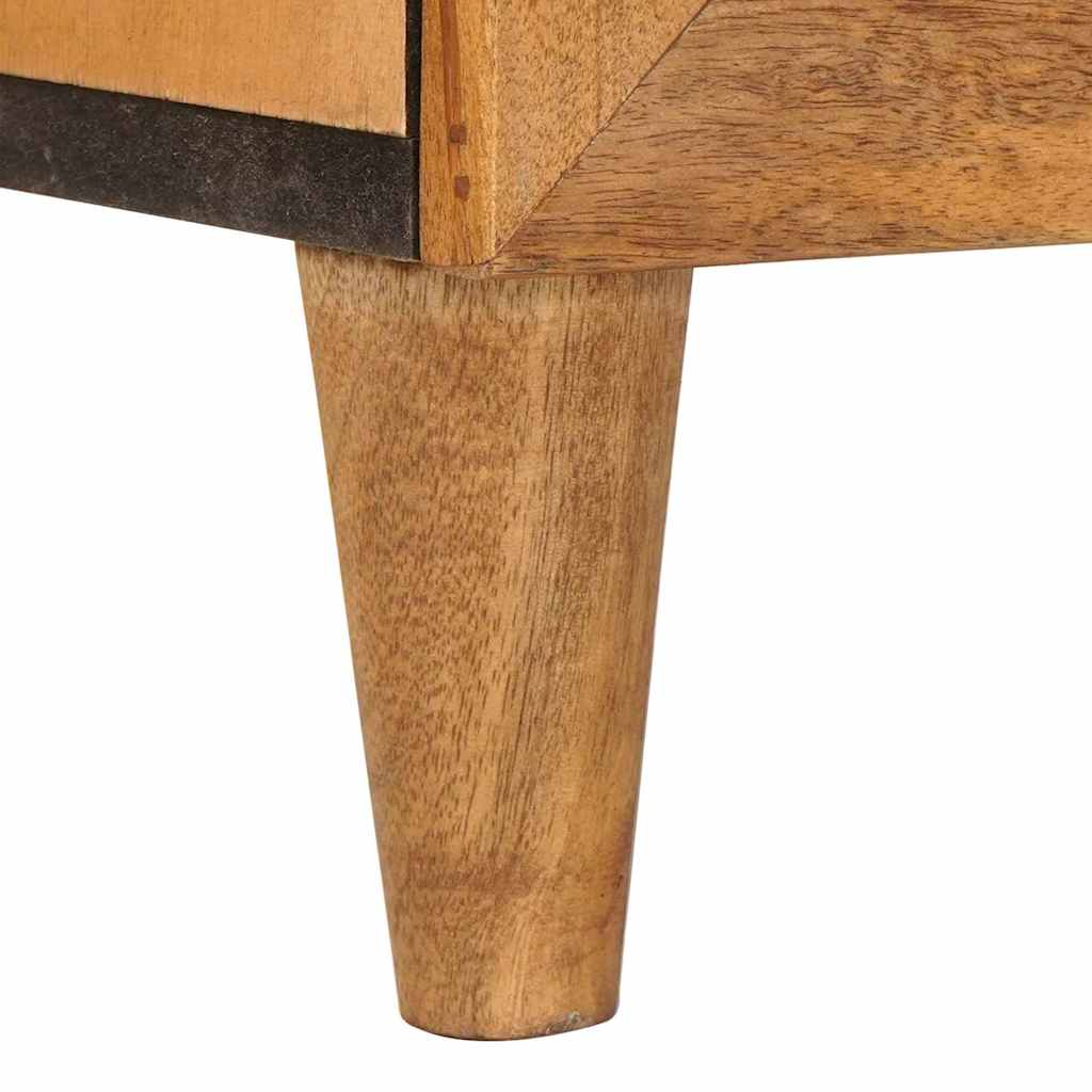 vidaXL Badezimmermöbel Set mit Schubladen 3 pcs Braun Massivholz Mango