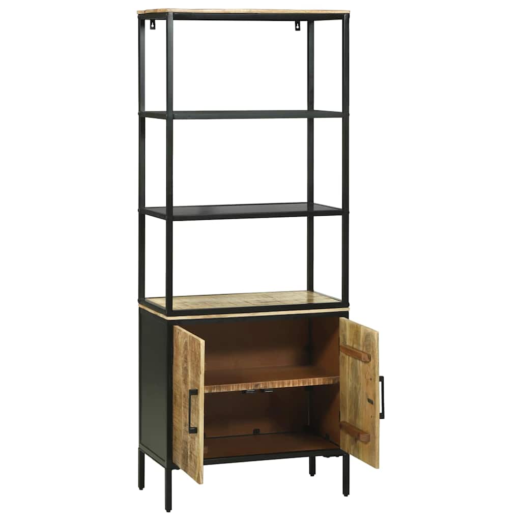 vidaXL Highboard Braun 70 x 35 x 180 cm Massivholz Mango