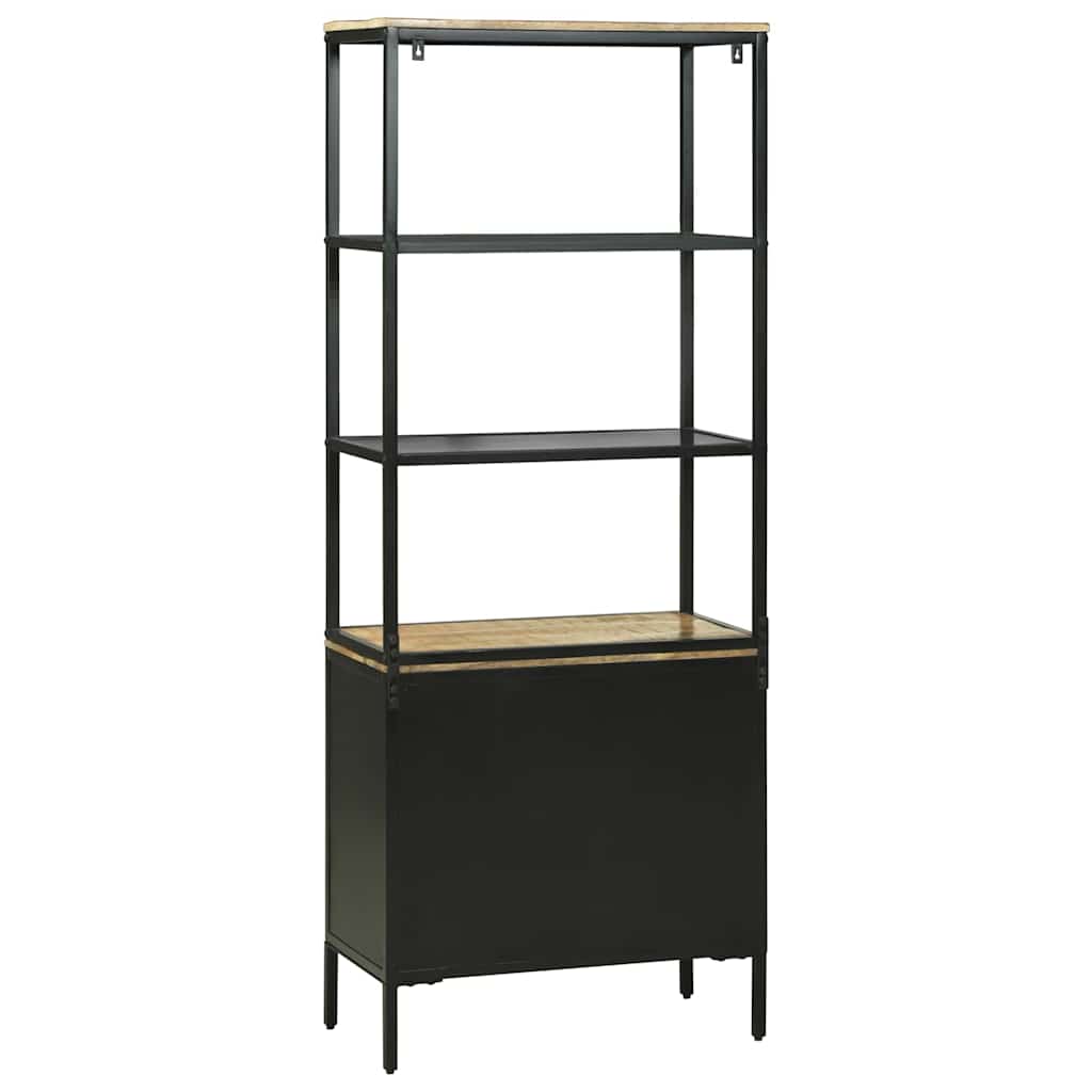 vidaXL Highboard Braun 70 x 35 x 180 cm Massivholz Mango