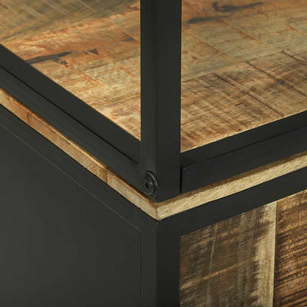 vidaXL Highboard Braun 70 x 35 x 180 cm Massivholz Mango