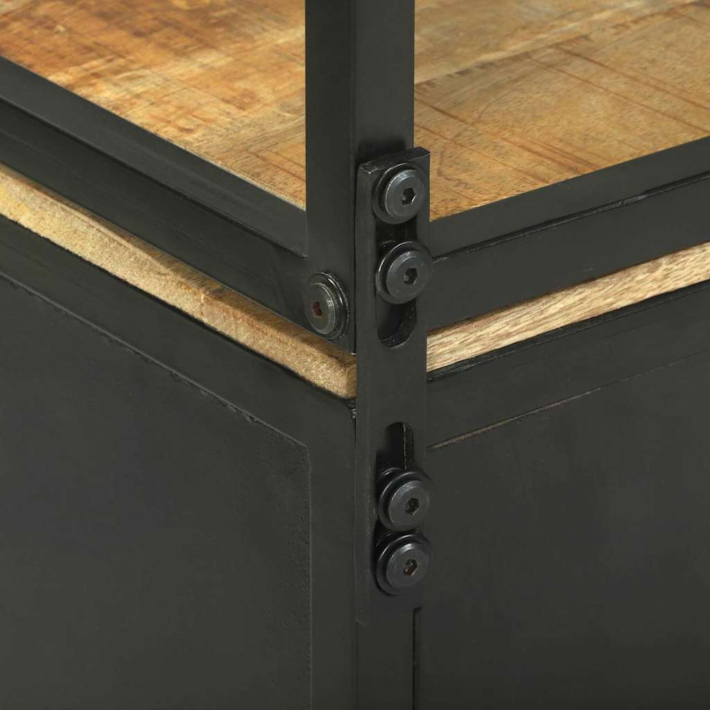 vidaXL Highboard Braun 70 x 35 x 180 cm Massivholz Mango