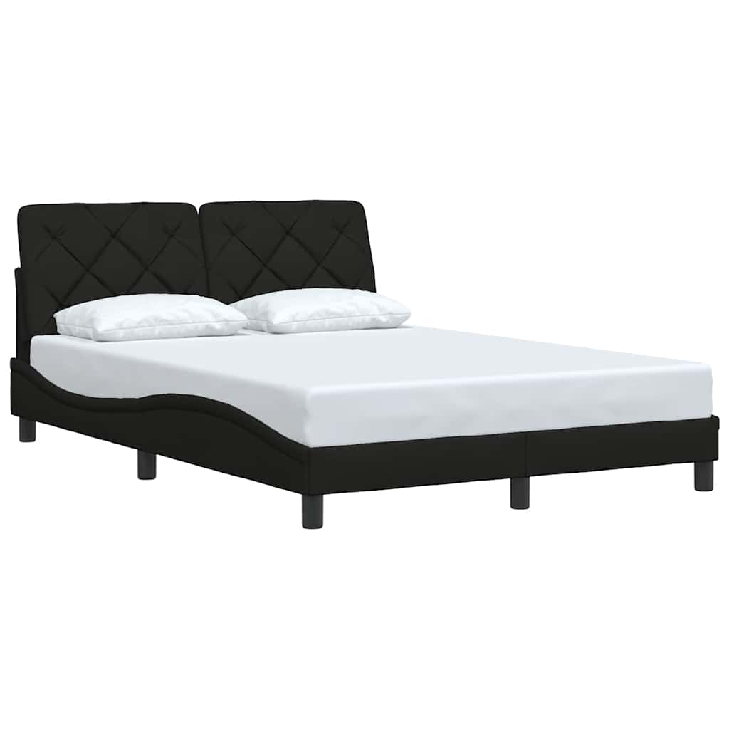 Bettgestell ohne Matratze Hellgrau 80x200 cm Stoff