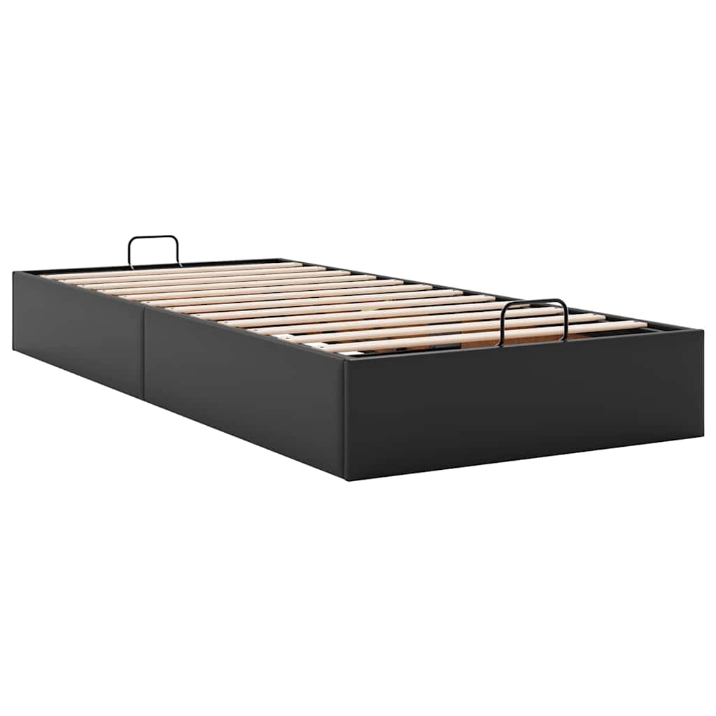 vidaXL Ottoman-Bett ohne Matratze Schwarz 80x200 cm Kunstleder