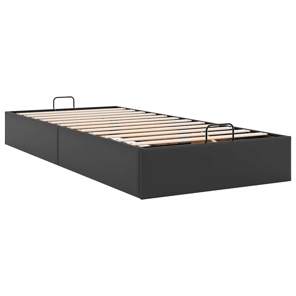 vidaXL Ottoman-Bett ohne Matratze Schwarz 80x200 cm Kunstleder
