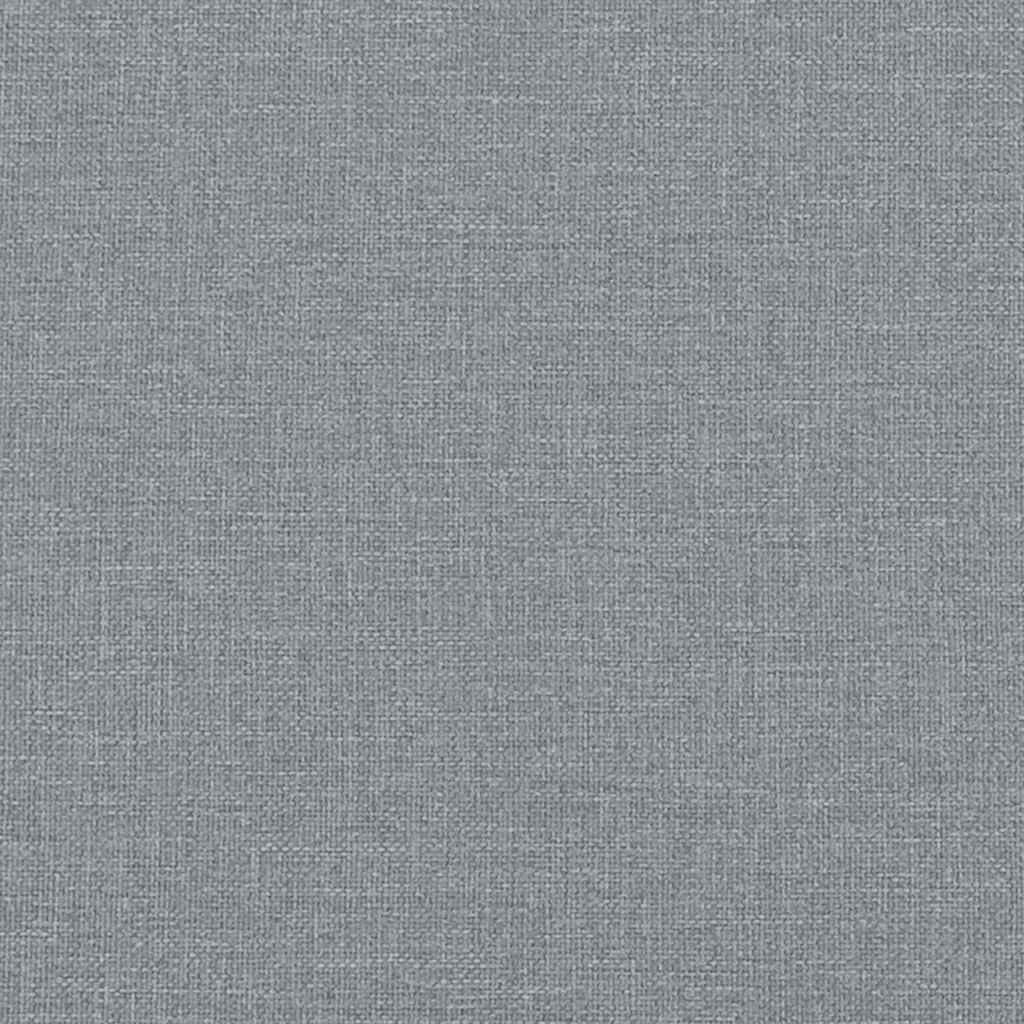 Ottoman-Bett ohne Matratze Hellgrau 80x200 cm Stoff