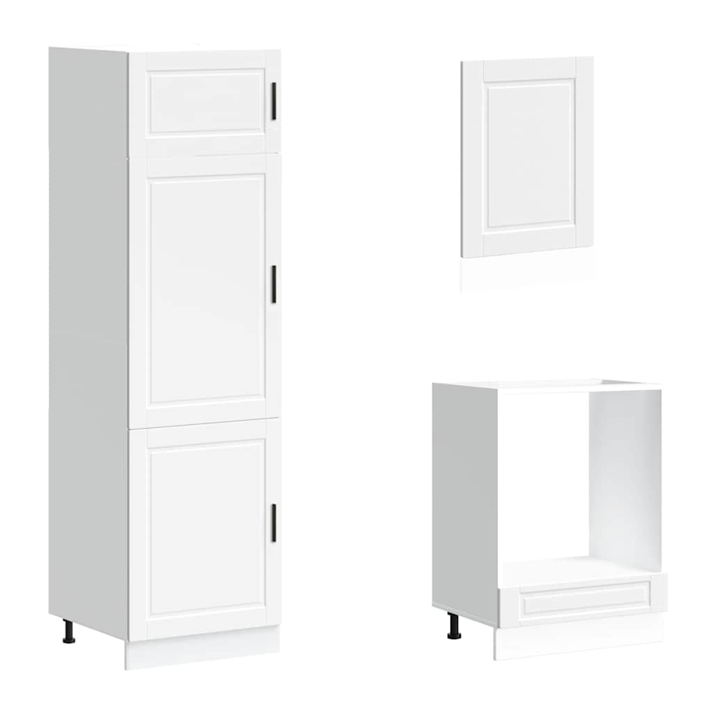 vidaXL 7-tlg. Küchenschrank-Set Porto Weiß Holzwerkstoff