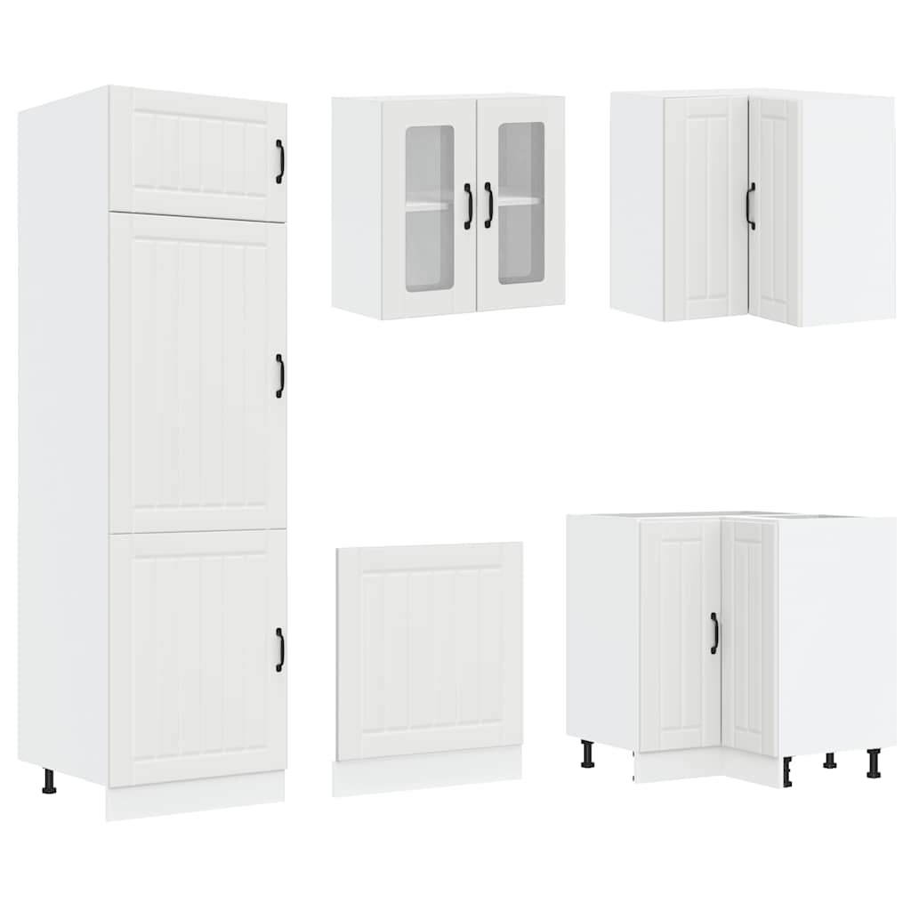 vidaXL 14-tlg. Küchenschrank-Set Lucca Weiß Holzwerkstoff