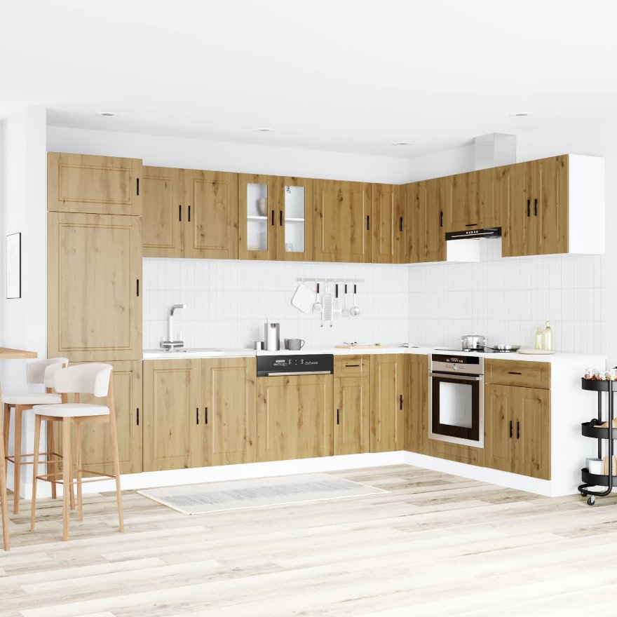 vidaXL Waschbecken-Unterschrank mit Tür Porto Weiß 80 x 46 x 81.5 cm