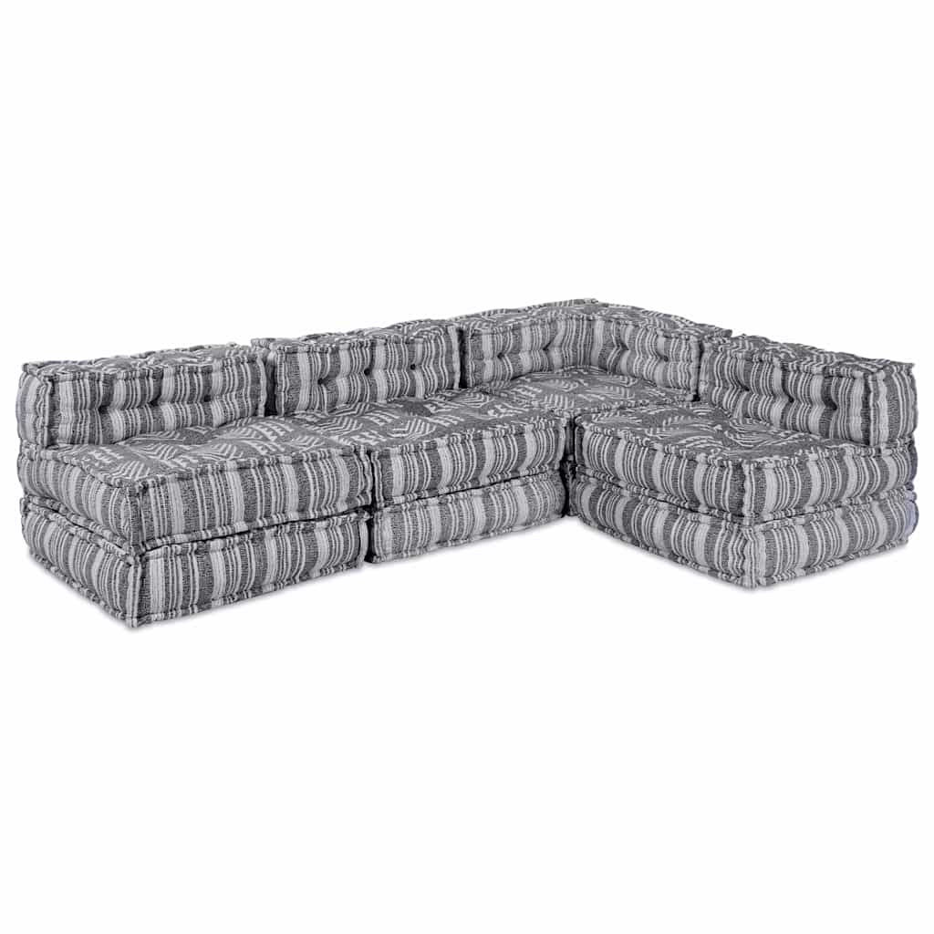 vidaXL Modulares Sofa 2 pcs Creme 140 x 70 x 56 cm Stoff