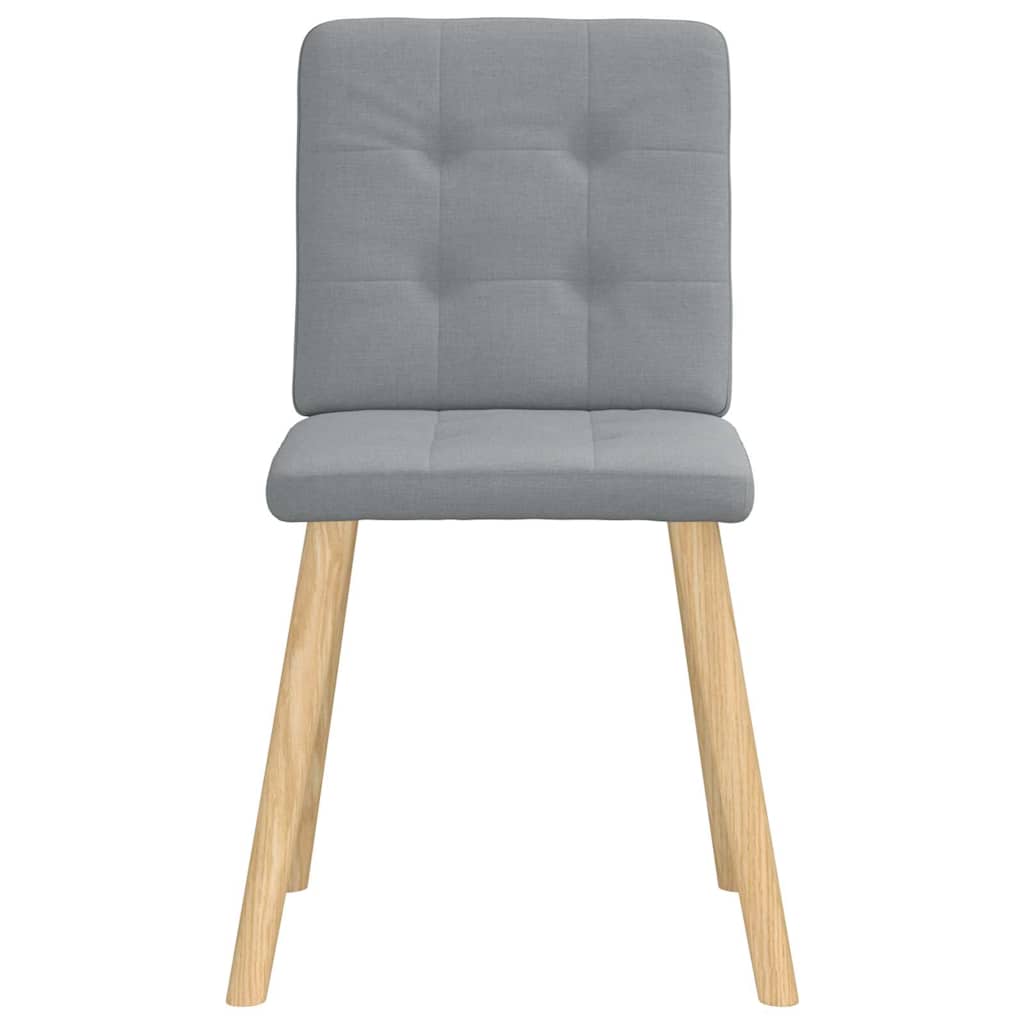 vidaXL Esszimmerstühle 4 Stk. Hellgrau Stoff