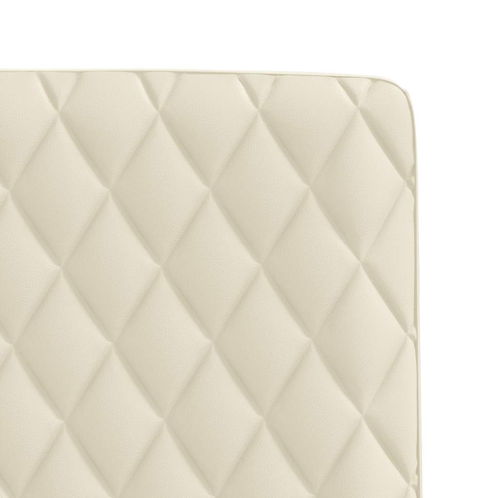 vidaXL Esszimmerstühle 4 Stk. Creme Kunstleder