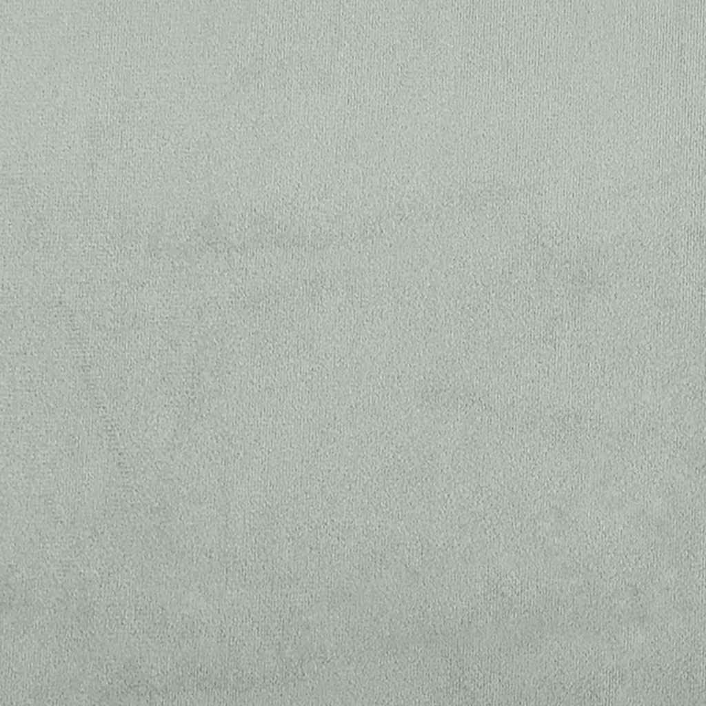 vidaXL Esszimmerstühle 4 Stk. Hellgrau Samt