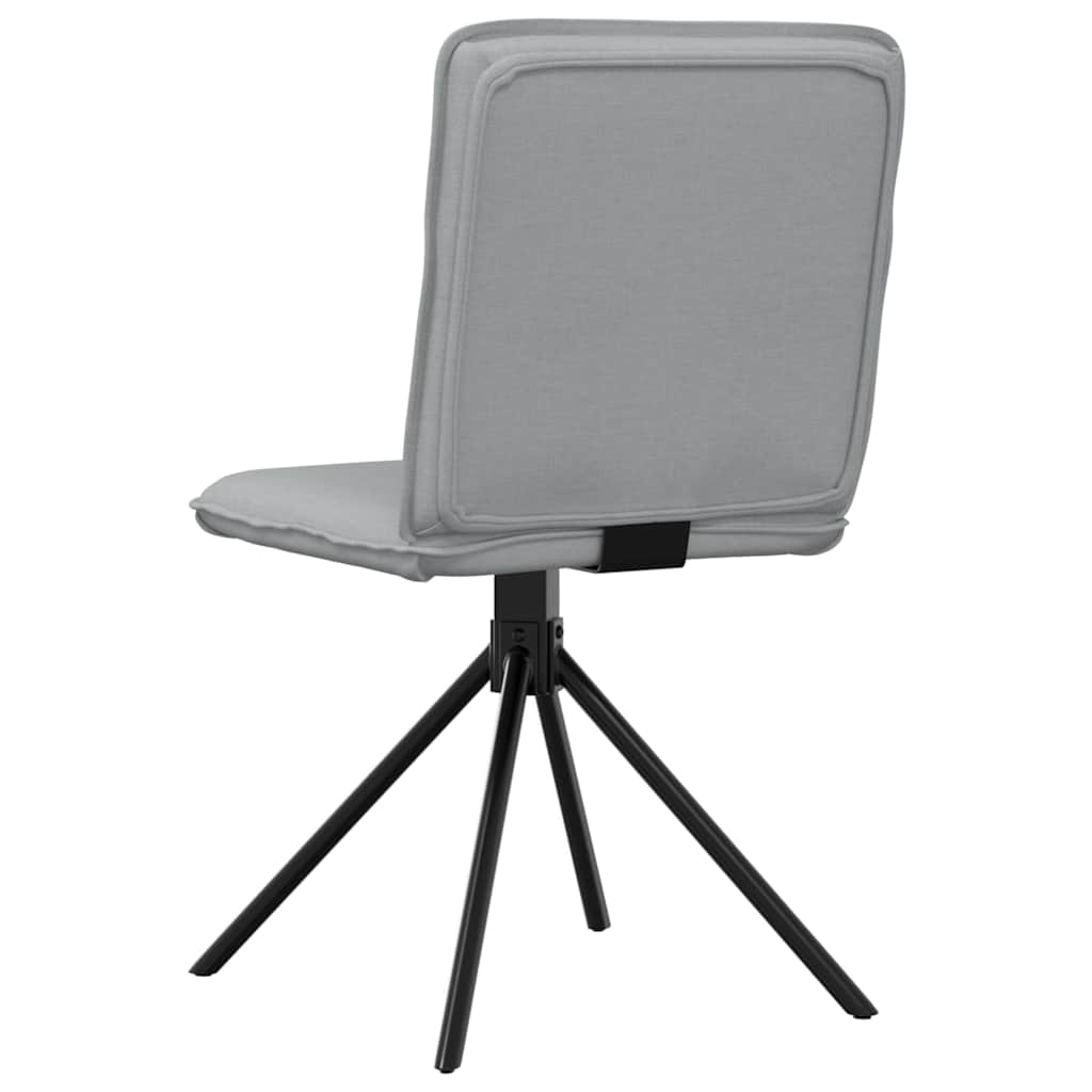 vidaXL Esszimmerstühle 4 Stk. Hellgrau Stoff