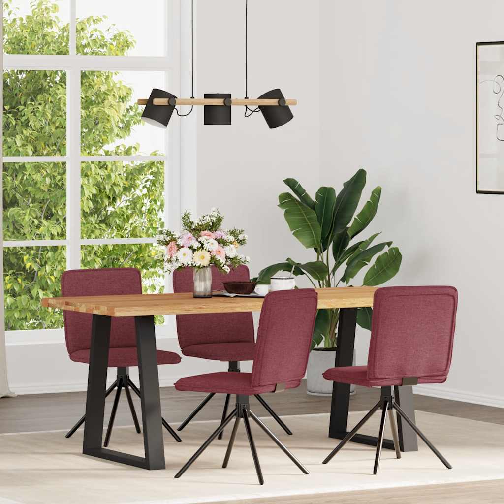 vidaXL Esszimmerstühle 4 Stk. Hellgrau Stoff