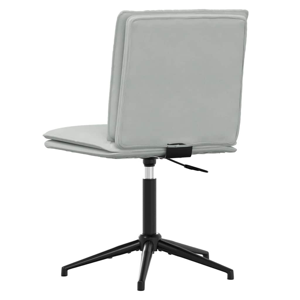 vidaXL Esszimmerstühle 2 Stk. Hellgrau Samt