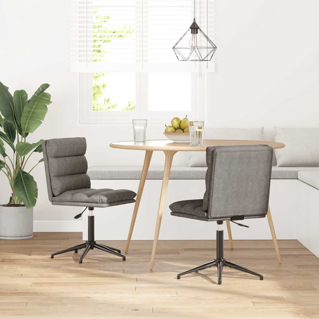 vidaXL Esszimmerstühle 2 Stk. Schwarz Kunstleder