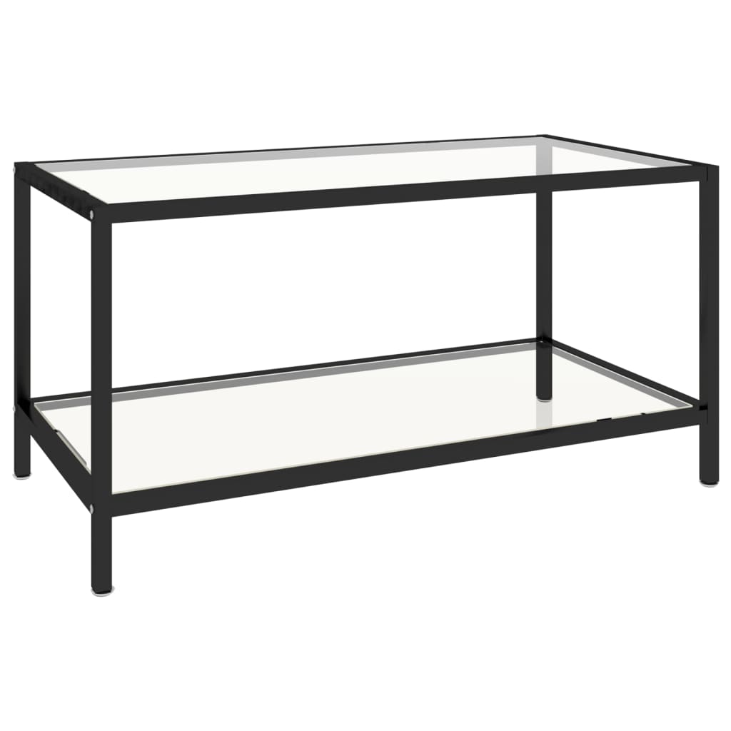 vidaXL Beistelltische 2 Stk. Hartglas Transparent