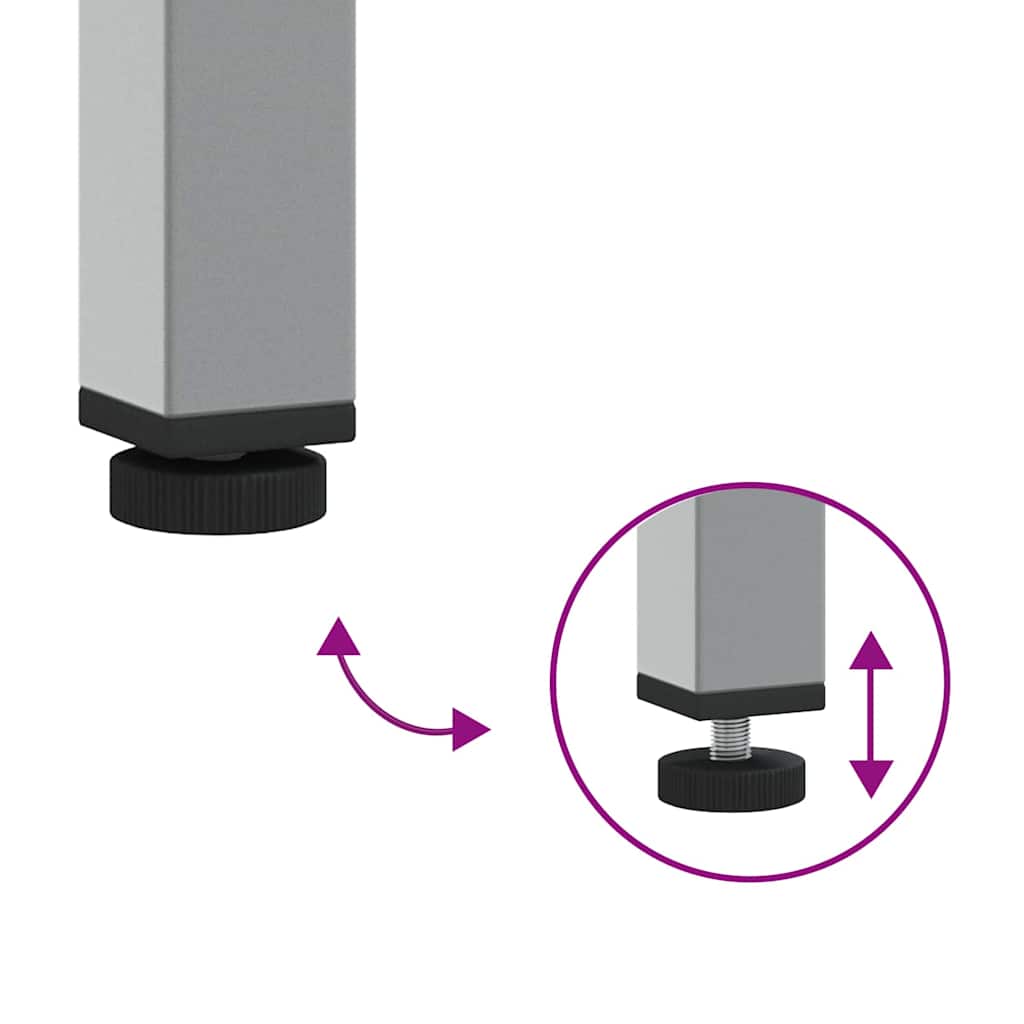 vidaXL Werkbank mit Schubladen 2 pcs Schwarz und Grau 100 x 55 x 85 cm