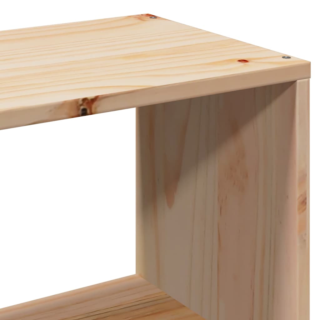 vidaXL Massivholzbett mit Regal ohne Matratze 90x190 cm Kiefer