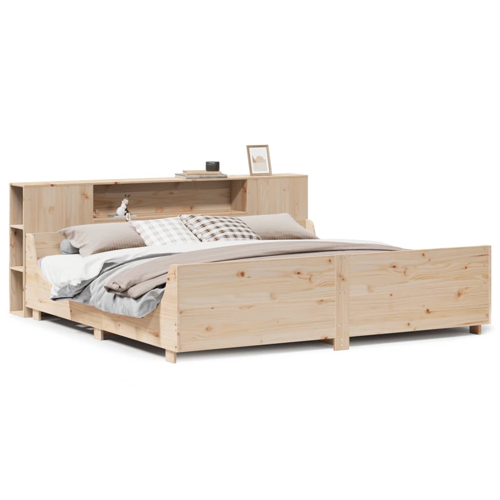 vidaXL Massivholzbett ohne Matratze 200x200 cm Kiefer