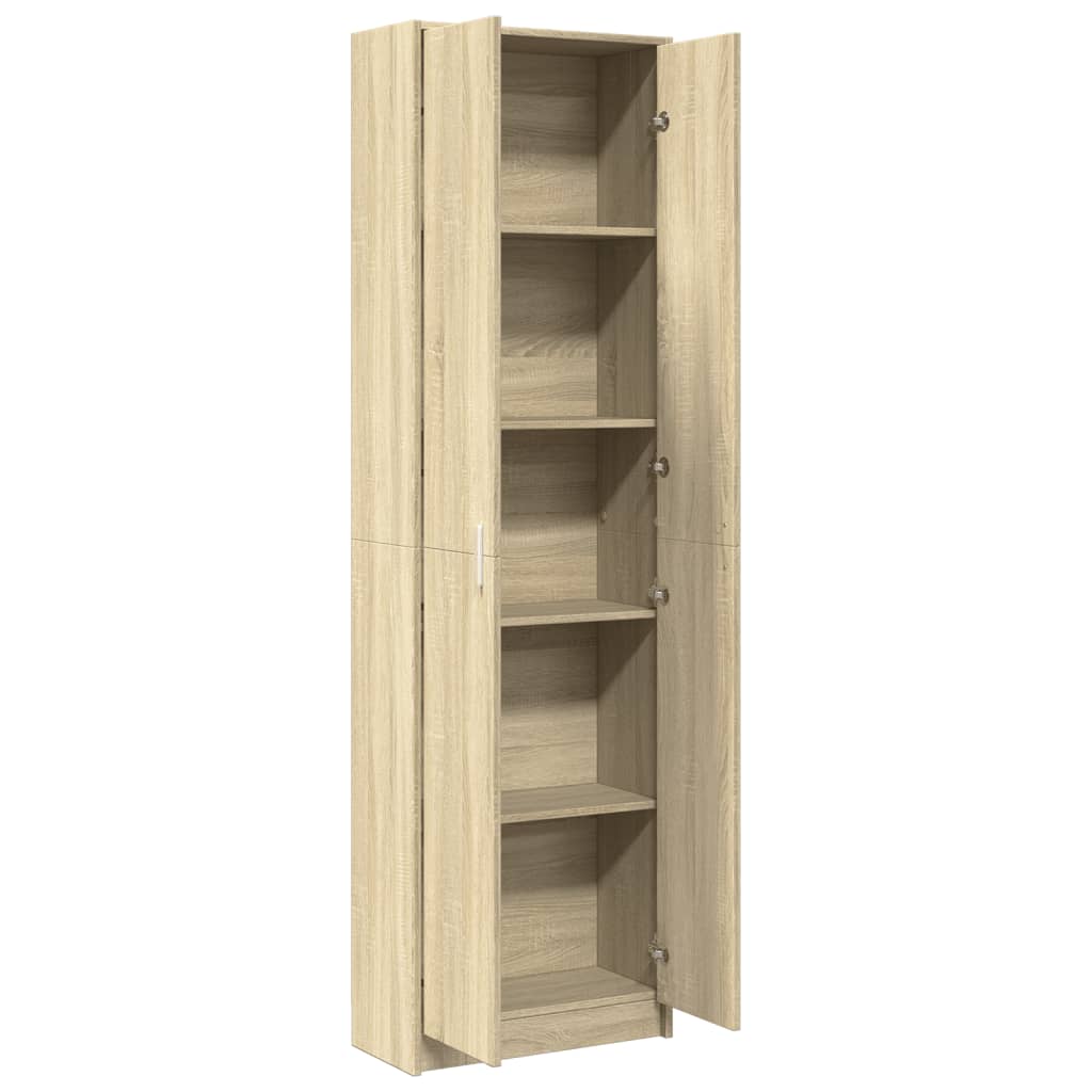 vidaXL Garderobenschrank Sonoma-Eiche 55x25x189 cm Holzwerkstoff