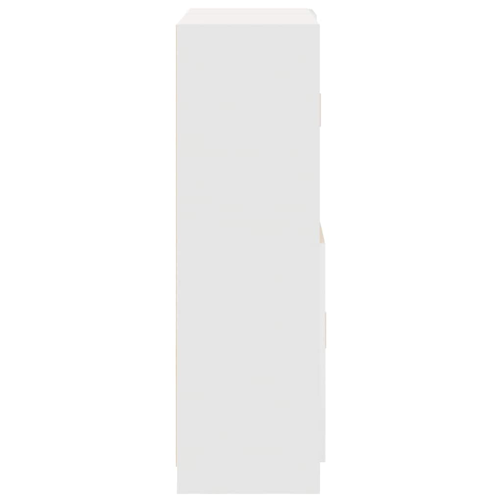 vidaXL 2-tlg. Küchenschrank-Set Weiß Holzwerkstoff