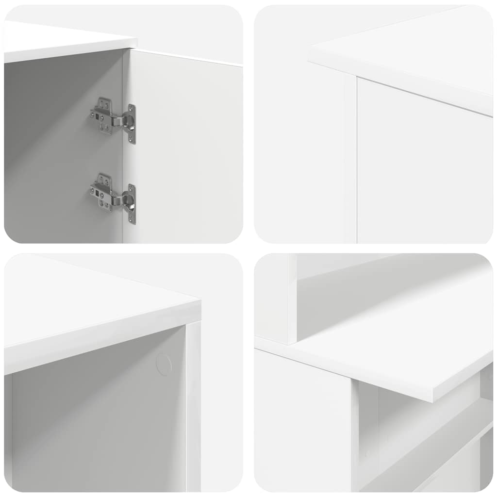 vidaXL Empfangstresen Weiß 180 x 50 x 103,5 cm Holzwerkstoff