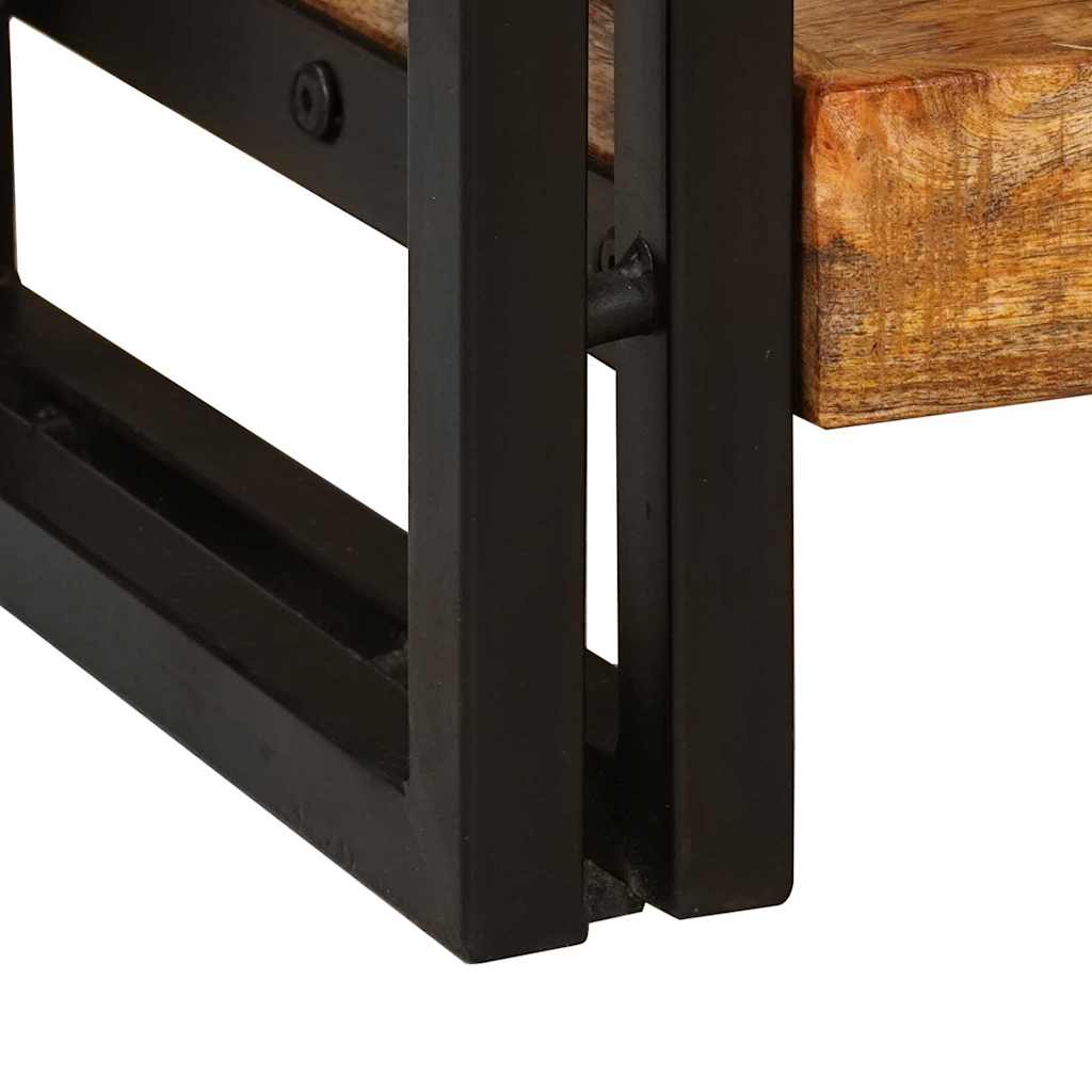 vidaXL Konsolen-Tische 2 pcs Braun 161 x 33 x 75 cm Massivholz Mango