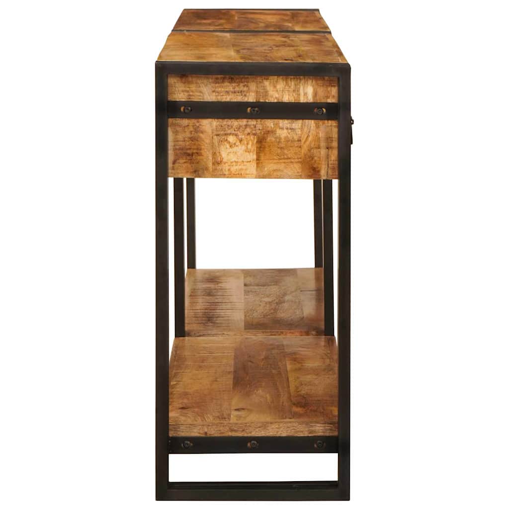 vidaXL Konsolen-Tische 2 pcs Braun 161 x 33 x 75 cm Massivholz Mango