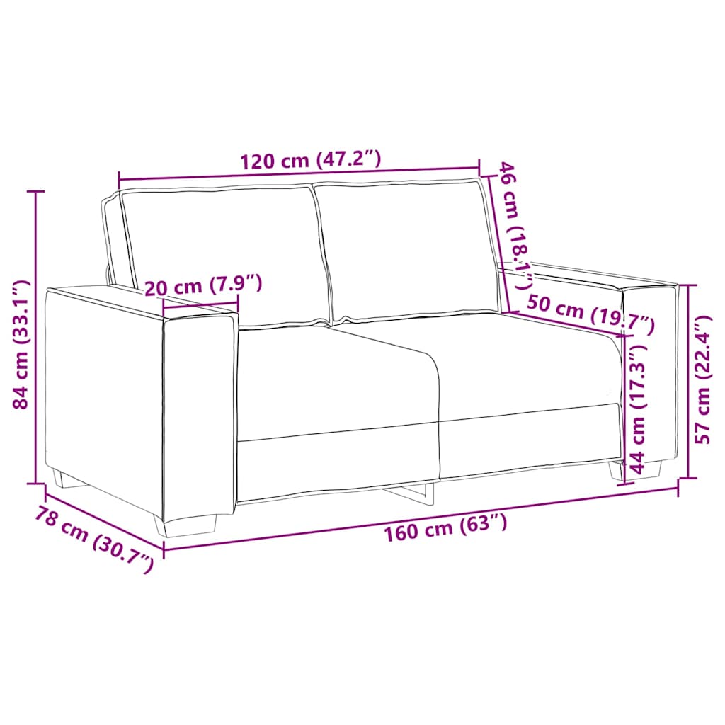 vidaXL Sofa 3 pcs Hellgrau Stoff