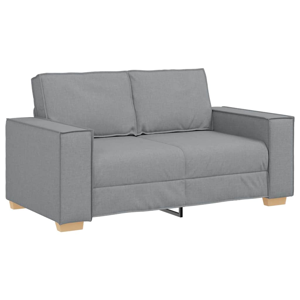 vidaXL Sofa 3 pcs Hellgrau Stoff