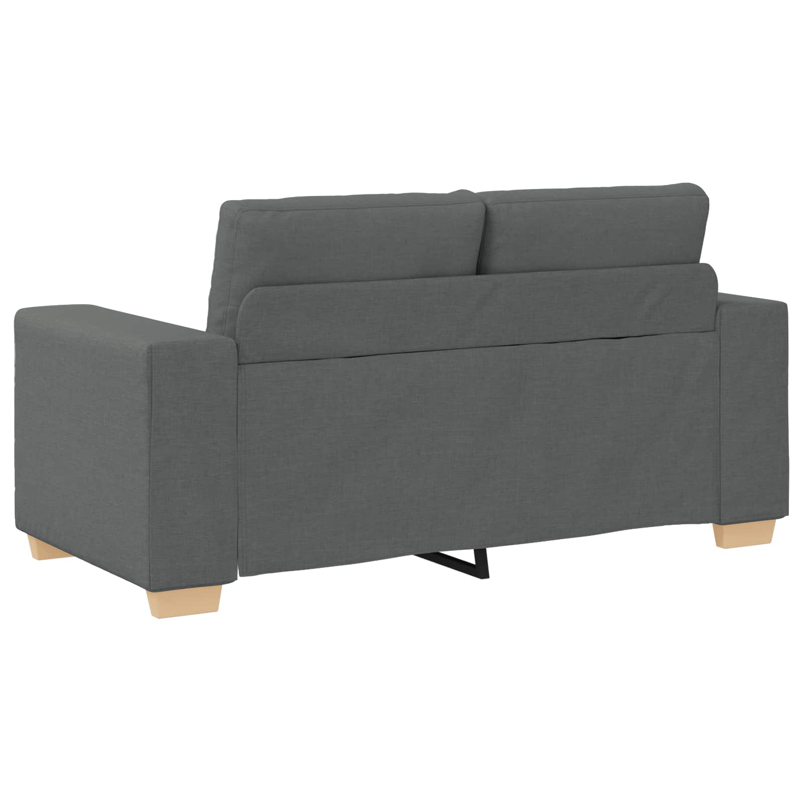 vidaXL Sofa 3 pcs Dunkelgrau Stoff