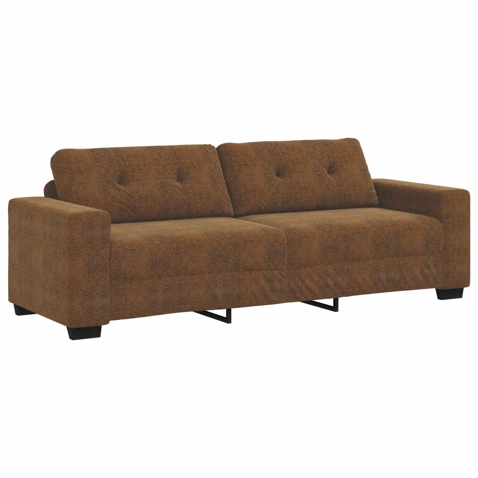 vidaXL Sofa 3 pcs Braun Kunstleder