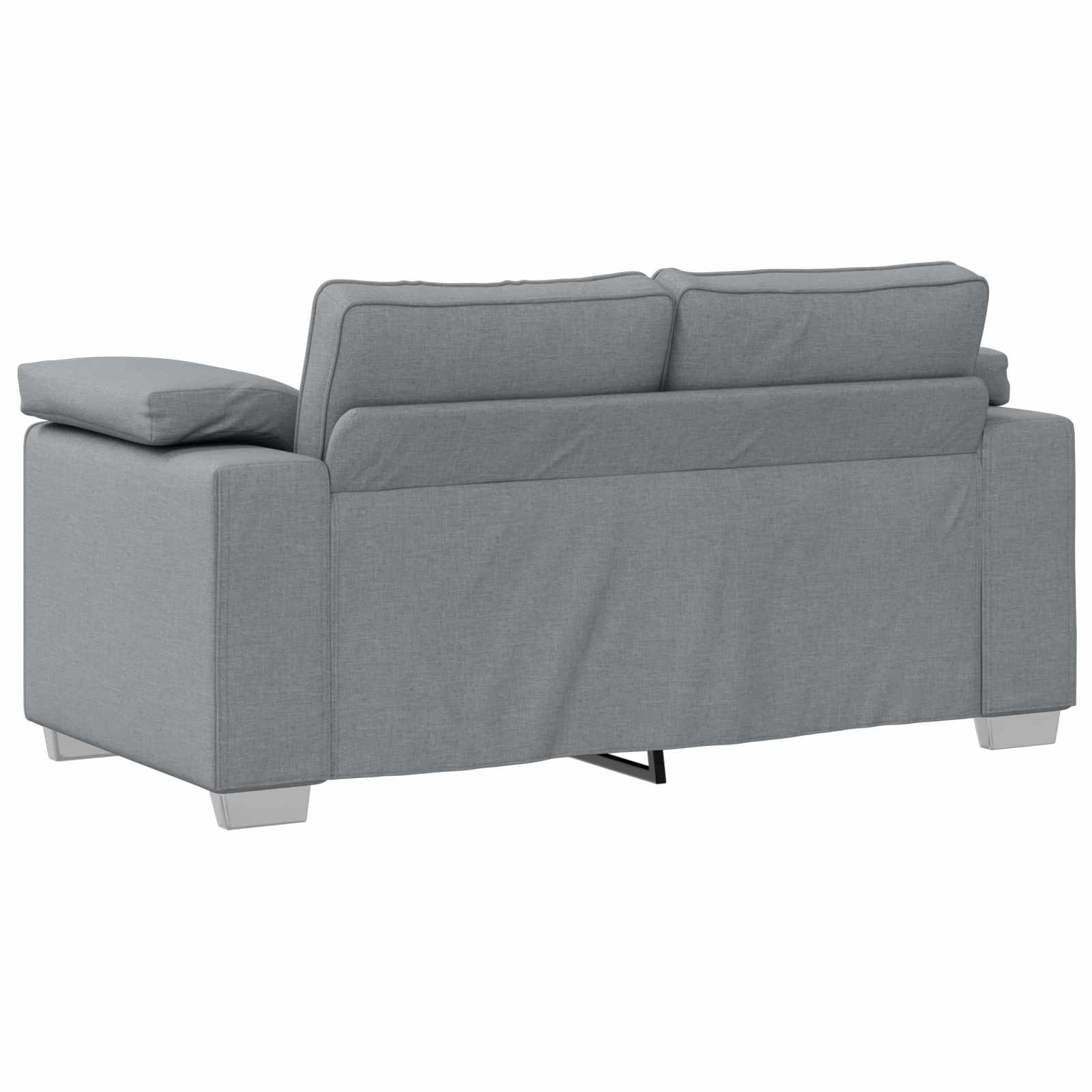 vidaXL Sofa 3 pcs Hellgrau Stoff