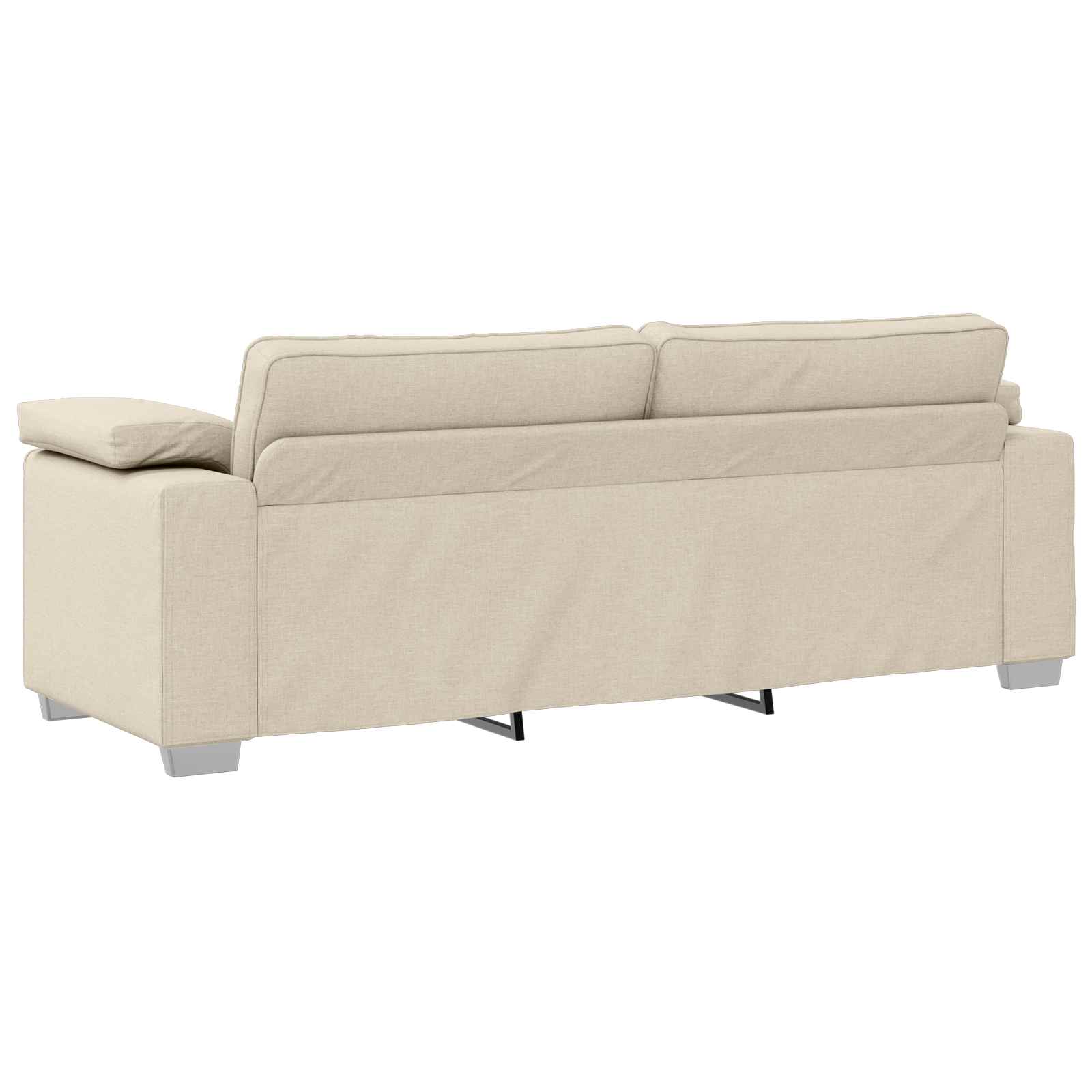 vidaXL Sofa 3 pcs Hellgrau Stoff